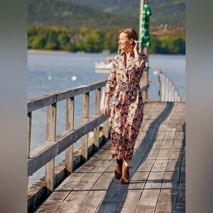 J. McLaughlin Mollie Mod Rose 3/4 Sleeve Dress NWT